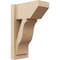 Ekena Millwork 8-in W x 14-in D x 22-in H Funston Slat Rough Cedar Woodgrain TimberThane Outlooker, Primed Tan OUTUR080X14X22FST24RCPR - alternate 1